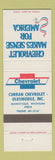 Matchbook Cover - Curran Chevrolet Oldsmobile Manistique MI