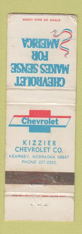 Matchbook Cover - Kizzier Chevrolet Kearney NE WORN