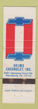 Matchbook Cover - Helms Chevrolet Harrisburg PA WEAR