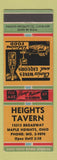 Matchbook Cover - Heights Tavern Maple Heights OH