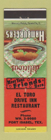 Matchbook Cover - El Toro Drive Inn Port Isabel TX