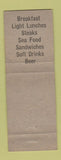 Matchbook Cover - El Toro Drive Inn Port Isabel TX
