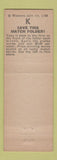 Matchbook Cover - All States Travel Agency Long Beach CA KFOX Radio