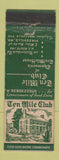 Matchbook Cover - Ten Mile Club Pikesville MD WEAR