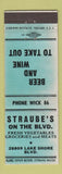 Matchbook Cover - Straube's Grocery WEAR