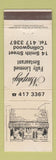Matchbook Cover - Murphy's Restaurant Collingwood Australia