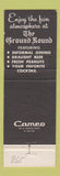 Matchbook Cover - The Ground Round Norridge IL WEAR