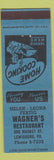 Matchbook Cover - Wagner's Restaurant Lewisburg PA