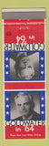 Matchbook Cover - Barry Goldwater for President 1964