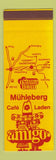 Matchbook Cover - Amigo Cafe Laden Muhleberg Switzerland SAMPLE