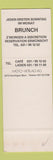 Matchbook Cover - Amigo Cafe Laden Muhleberg Switzerland SAMPLE