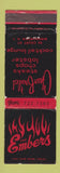 Matchbook Cover - The Embers Binghamton NY WEAR
