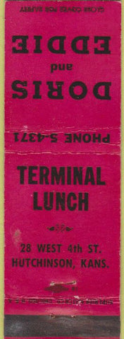 Matchbook Cover - Terminal Lunch Hutchinson KS WEAR