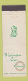 Matchbook Cover - Washington Arms Restaurant  Mamaroneck NY
