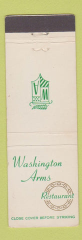 Matchbook Cover - Washington Arms Restaurant  Mamaroneck NY