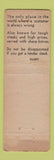 Matchbook Cover - Harry's Uptown Steak House Studio City CA feature WEAR