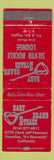 Matchbook Cover - Hart Brand Steaks Silver Buckle Lounge Paradise CA