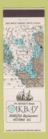 Matchbook Cover - Akbay Marina Restaurant Victoria BC