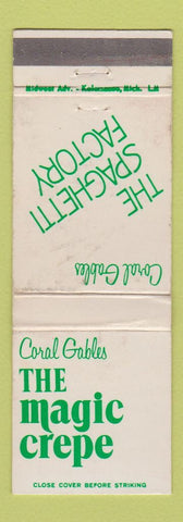 Matchbook Cover - Spaghetti Factory Coral Gables FL WEAR