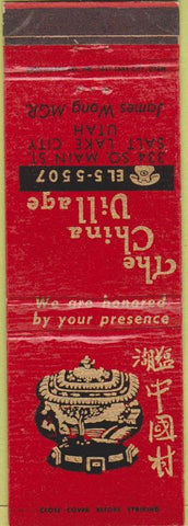 Matchbook Cover - China Village Salt Lake City UT