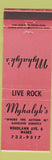 Matchbook Cover - Myhalyk's Club Elmira NY Music Venue