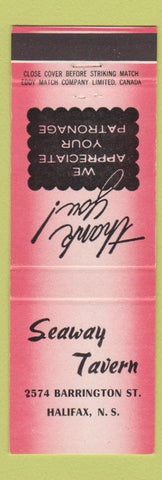 Matchbook Cover - Seaway Tavern Halifax NS