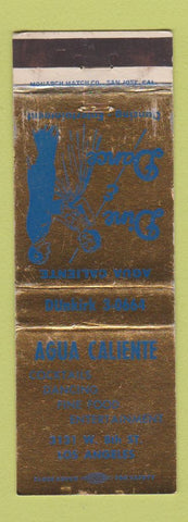 Matchbook Cover - Agua Caliente Restaurant Los Angeles CA