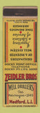 Matchbook Cover - Zeidler Bros Well Drillers Medford LI NY WEAR