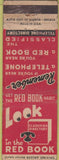 Matchbook Cover - Red Book Telephone Book WORN Chicago IL