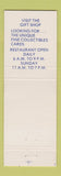 Matchbook Cover - Akron Restaurant Akron PA
