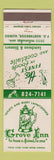 Matchbook Cover - Grove Inn Northbrook IL