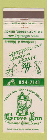 Matchbook Cover - Grove Inn Northbrook IL