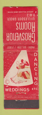 Matchbook Cover - Grosvenor Rooms London UK England WEAR