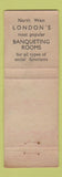 Matchbook Cover - Grosvenor Rooms London UK England WEAR
