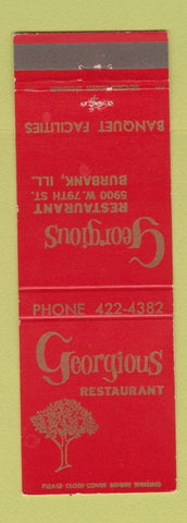 Matchbook Cover - Georgious Restaurant Burbank IL