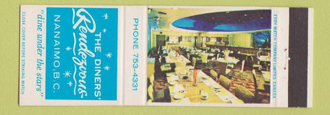 Matchbook Cover - Diners' Rendezvous Nanaimo BC