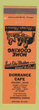 Matchbook Cover - Dorrance Cafe Dorrance KS
