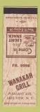 Matchbook Cover - Wanakah Grill Lake View NY