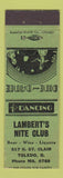 Matchbook Cover - Lambert's Nite Club Toledo OH