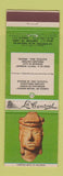 Matchbook Cover - La Central Railroad Mexico Preclasic Culture Tlatilco