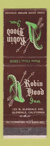 Matchbook Cover - Robin Hood Inn Glendale CA