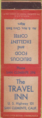 Matchbook Cover - Travel Inn San Clemente CA