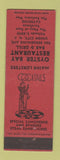 Matchbook Cover - Oyster Bar Restaurant Union City NJ girlie