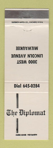 Matchbook Cover - The Diplomat Milwaukee WI