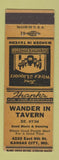 Matchbook Cover - Wander In Tavern Kansas City MO
