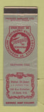 Matchbook Cover - Hotel St Jean QC WORN