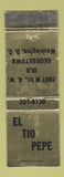 Matchbook Cover - El Tio Pepe Restaurant Washington DC WEAR