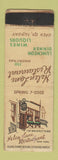Matchbook Cover - Helen Lane Restaurant New York City WORN