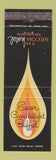 Matchbook Cover - Secor Hotel Toledo OH Candlelight Buffet