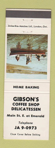 Matchbook Cover - Gibson's Coffee Shop Deli